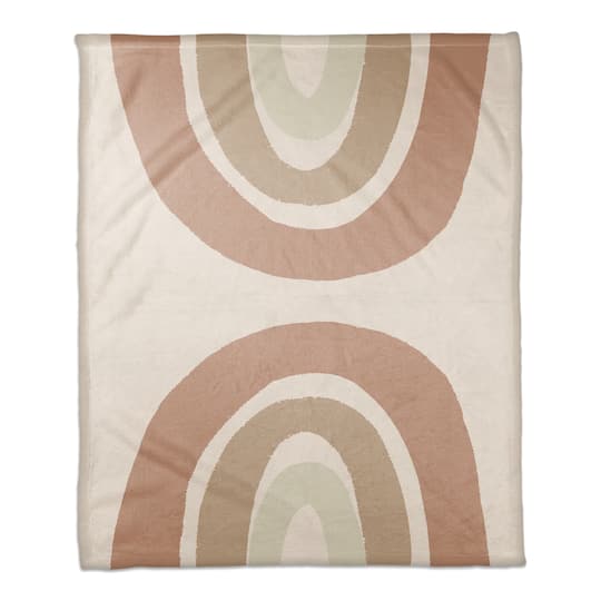 Sepia Rainbow 50&#x22; x 60&#x22; Coral Fleece Blanket